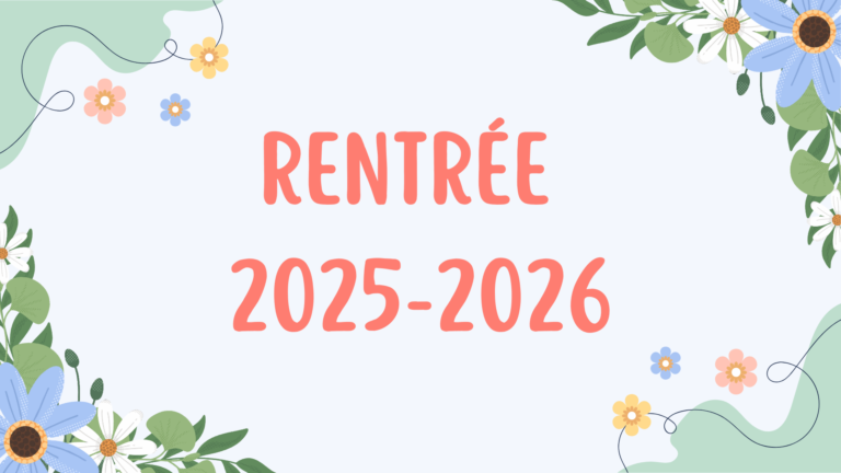 Rentrée 2025-2026